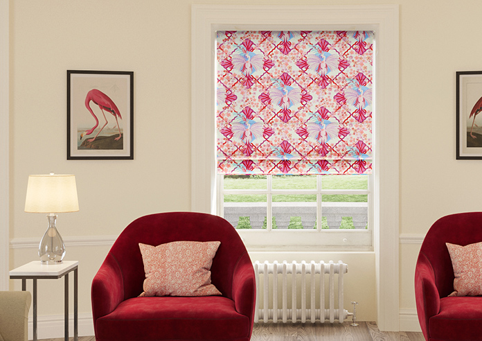 Faded Glamour, Fairground White - Twist&Fit Roman Blind - Image 3